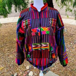 V2k Borden Traders Patchwork Bomber